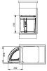 POUBELLE TRI DES DECHETS FRANKE SORTER PIVOT POUR MEUBLE 400 mm 037216