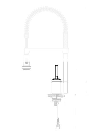 LEVIER DE COMMANDE + COUPELLE MITIGEUR LUISINA RCD51