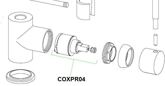 CARTOUCHE CERAMIQUE COXPR04  pour Mitigeur FRANKE COXY